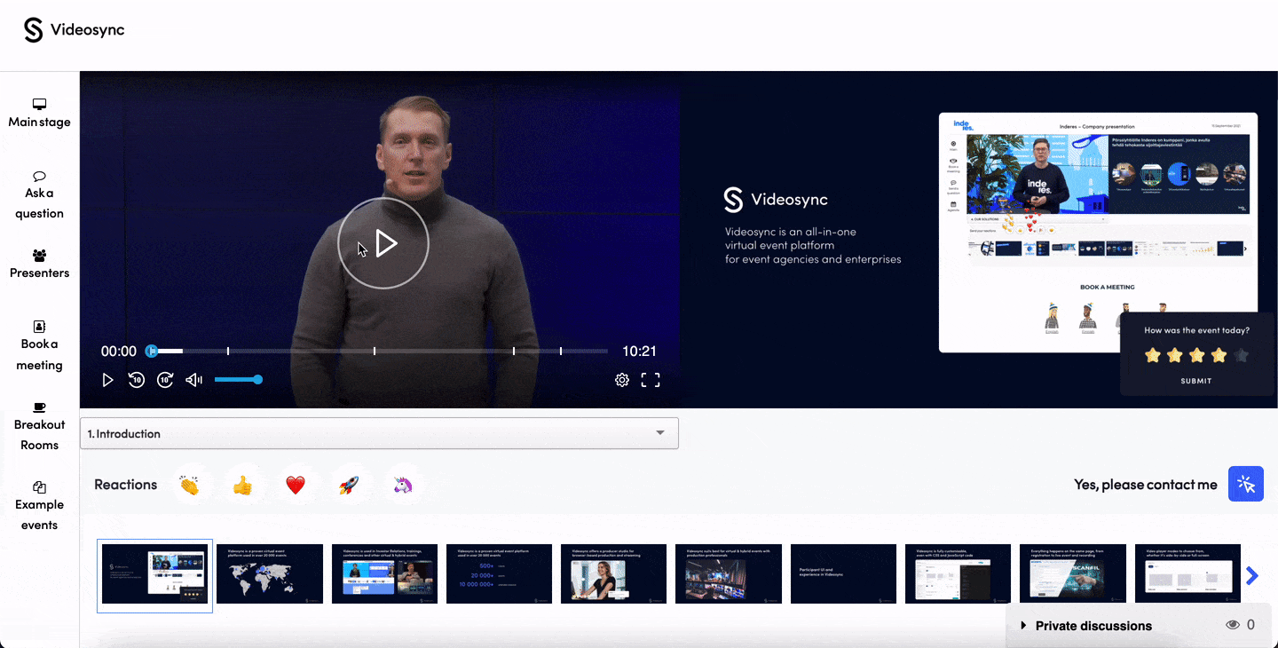 Video player mode transition